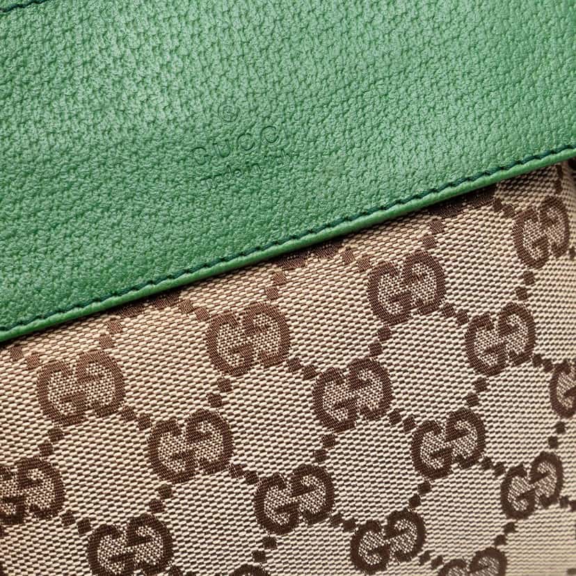 Gucci GG Canvas Web Double Pocket Belt Bag Beige Very good condition - Box View