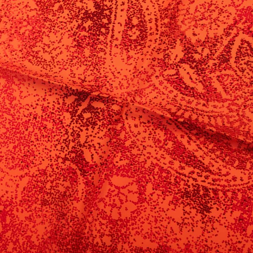 Hermès Indian Dust Silk Scarf 90 Orange Never worn - Model View