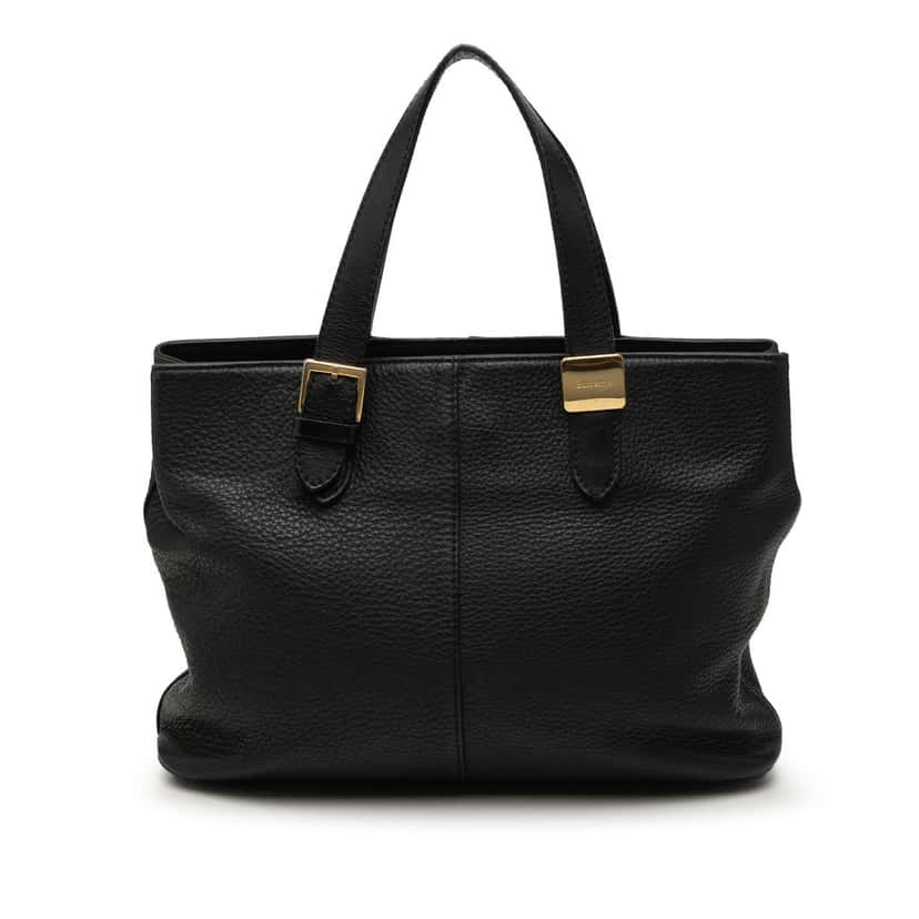 Burberry Leather Tote Black Leather Very good condition - Front View