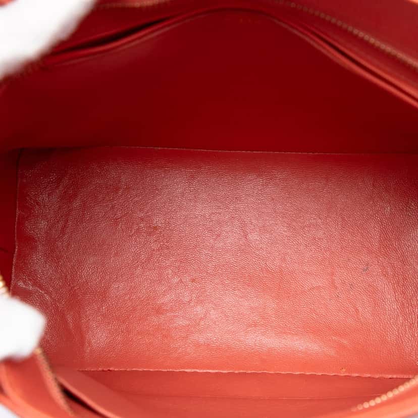 Chanel Caviar Medallion Tote Orange Leather Very good condition - Model View