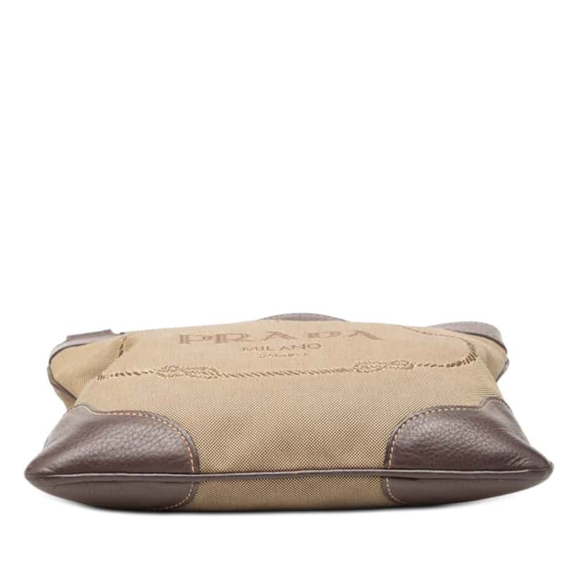 Prada Canvas Canapa Logo Crossbody Beige Very good condition - Inside View