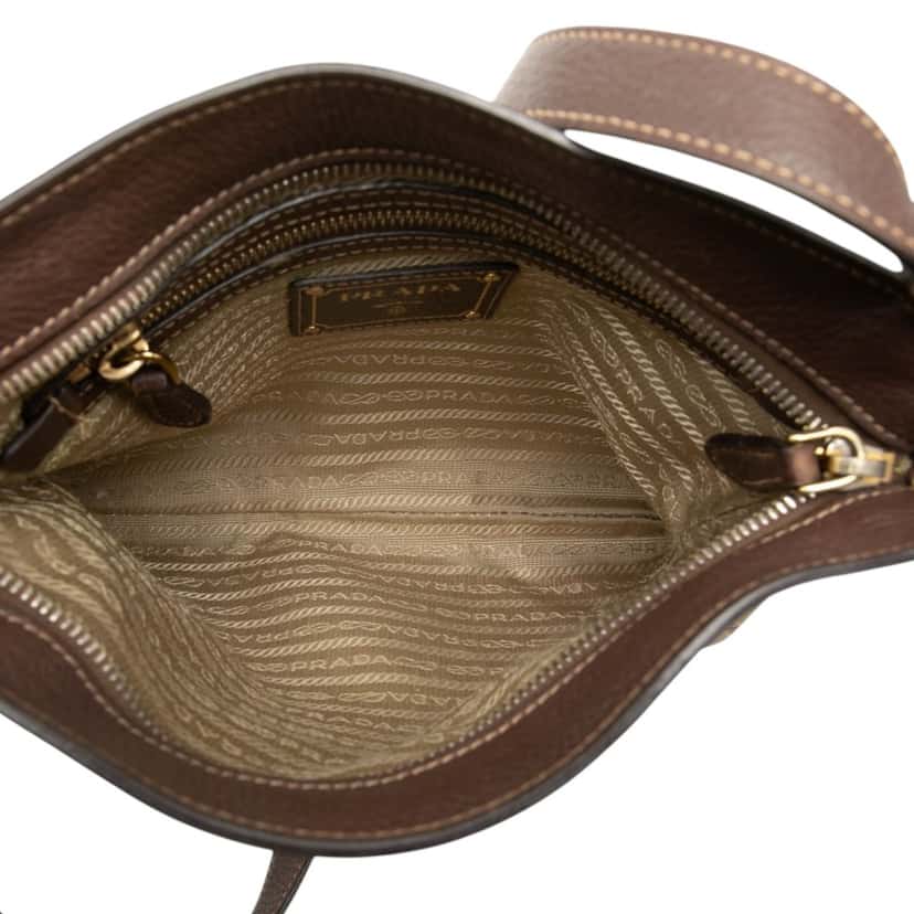 Prada Canvas Canapa Logo Crossbody Beige Very good condition - Model View