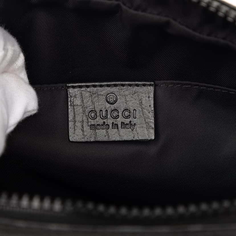 Gucci GG Supreme Clutch Black Very good condition - Box View