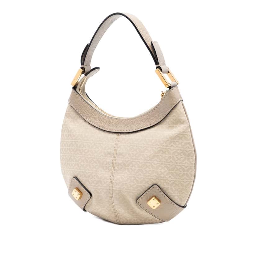 Loewe Anagram Canvas New Road Hobo Beige Very good condition - Back View