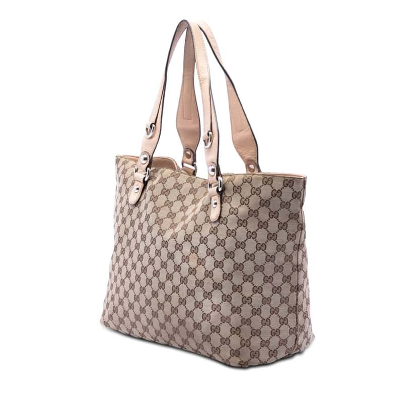 Gucci GG Canvas Icon Bit Tote Beige Very good condition - Back View
