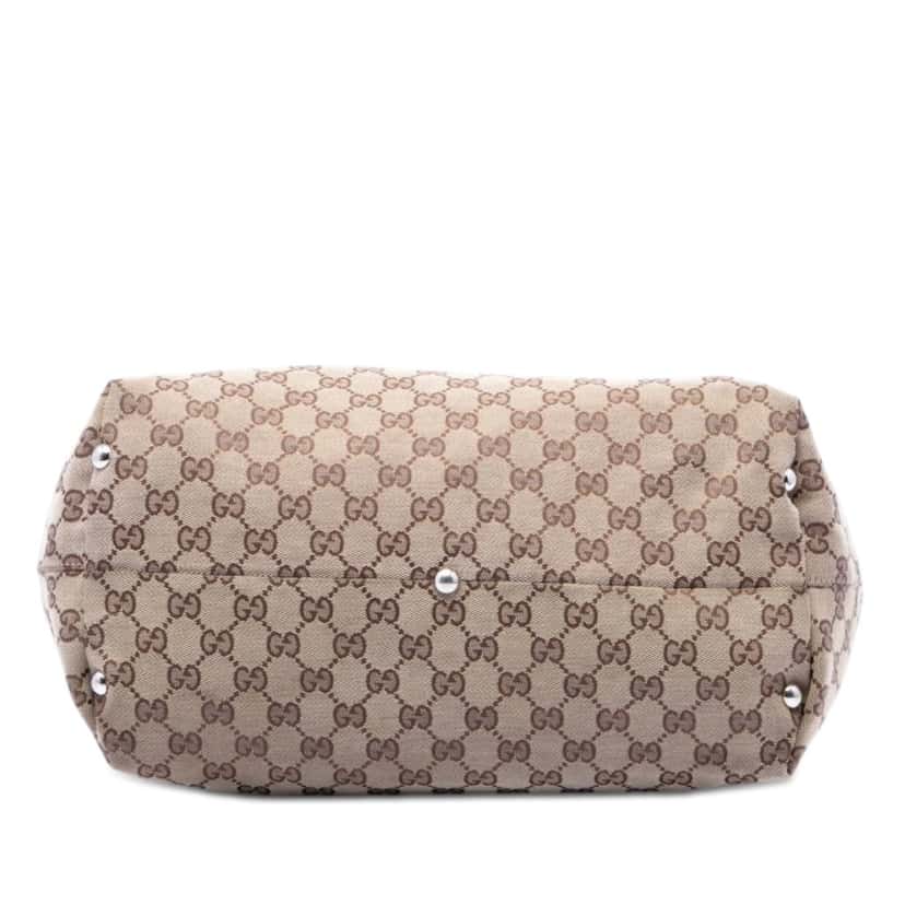 Gucci GG Canvas Icon Bit Tote Beige Very good condition - Inside View