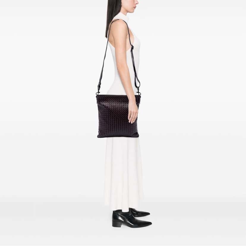 Bottega Veneta Nappa Intrecciato VN Crossbody Brown Leather Very good condition - Box View