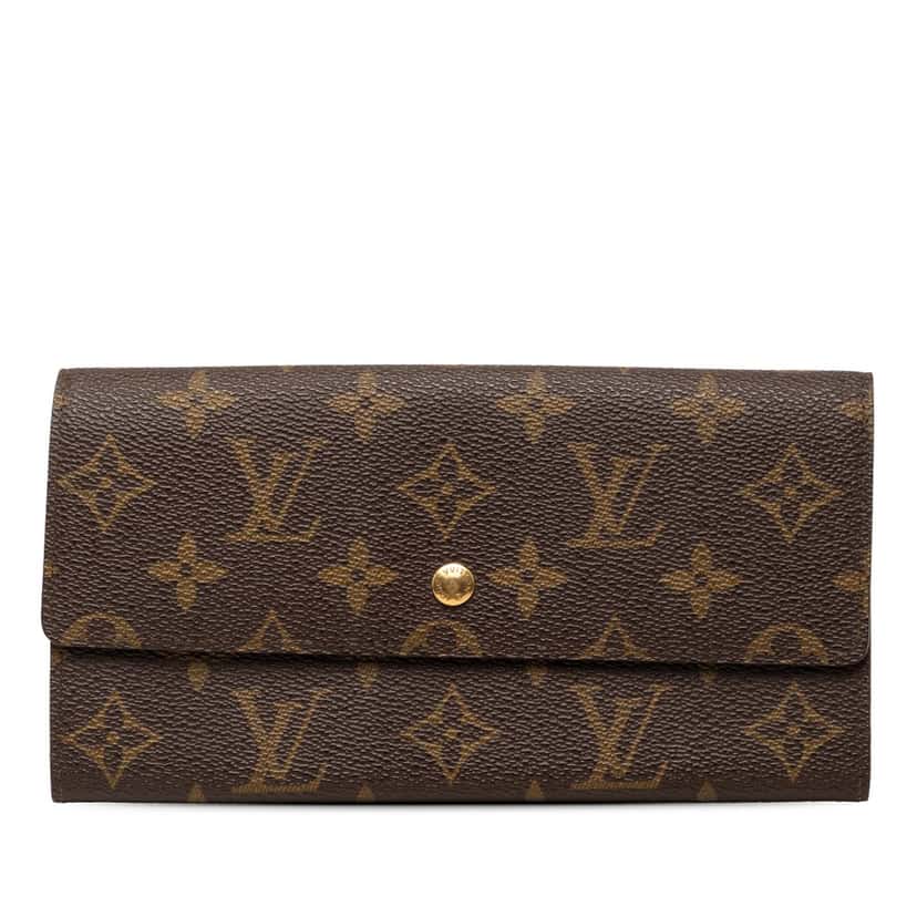 Louis Vuitton Monogram Sarah Long Wallet Brown Very good condition - Front View