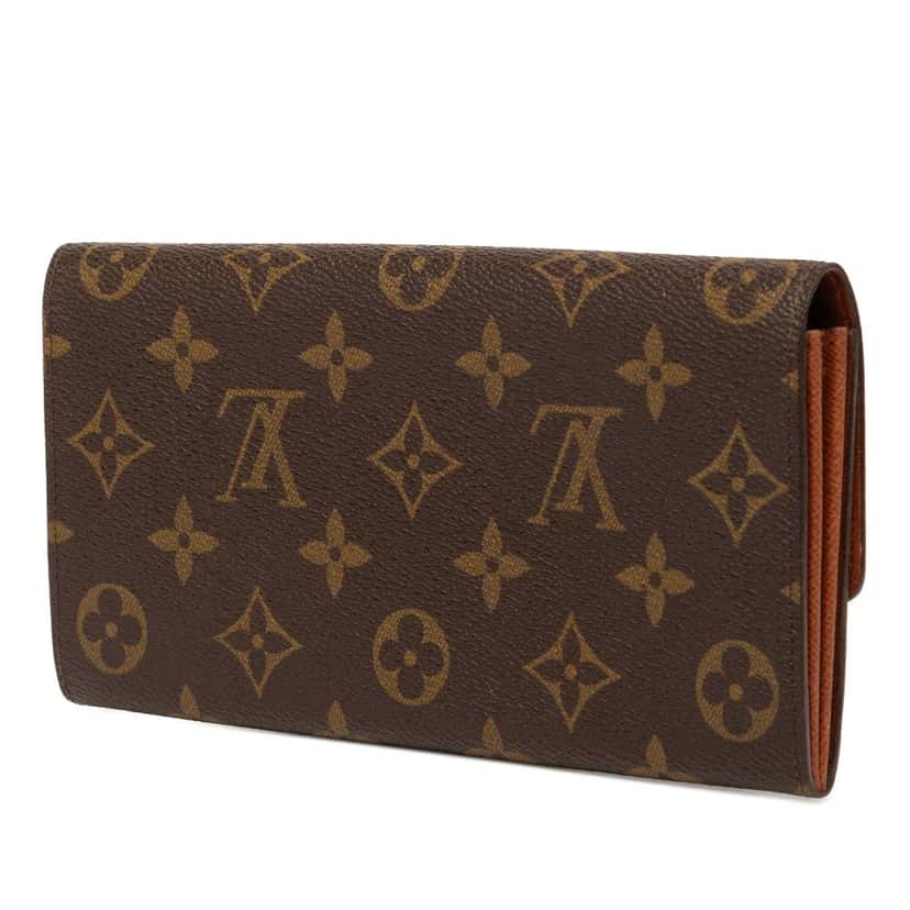 Louis Vuitton Monogram Sarah Long Wallet Brown Very good condition - Back View