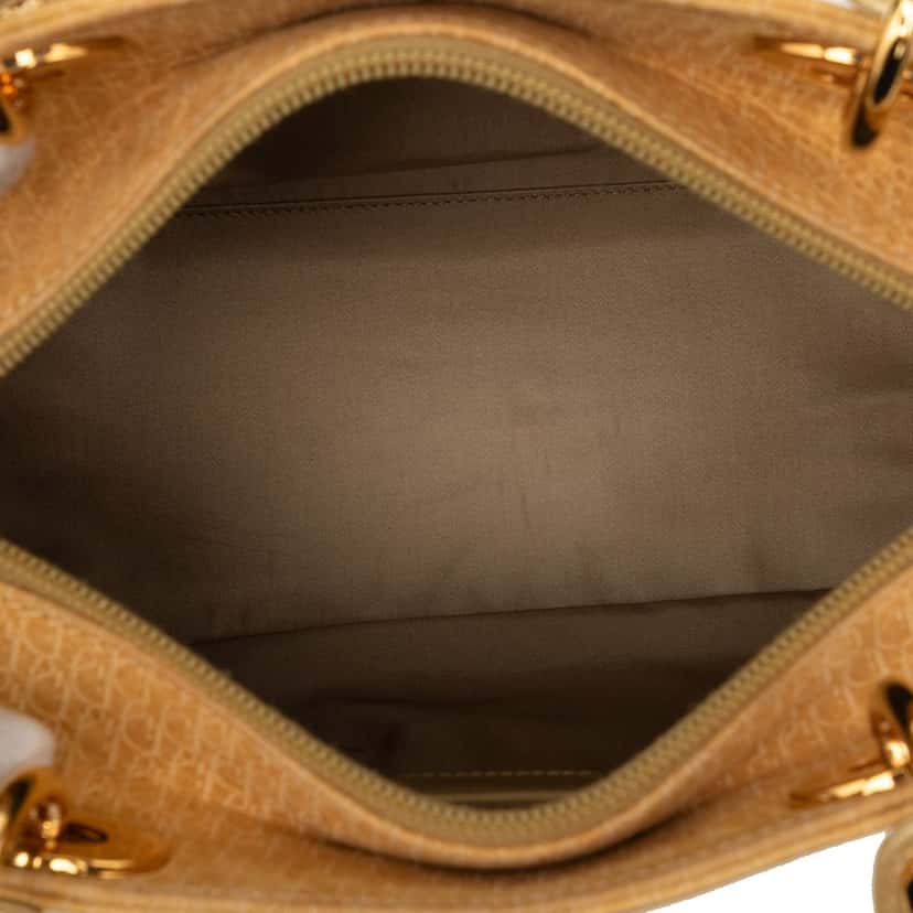 Dior Medium Suede Diorissimo Lady Dior Beige Leather Very good condition - Model View