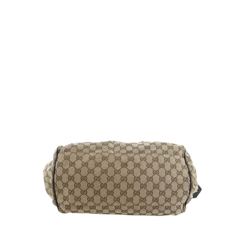 Gucci GG Canvas Sukey Satchel Beige Very good condition - Model View