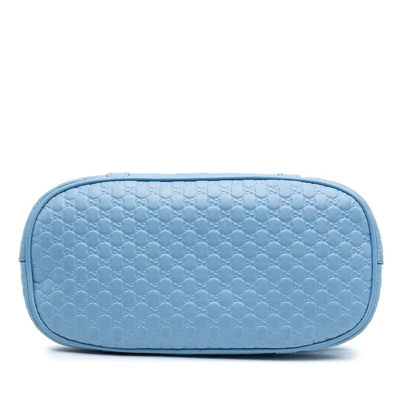 Gucci Mini Microguccissima Dome Satchel Blue Leather Very good condition - Inside View