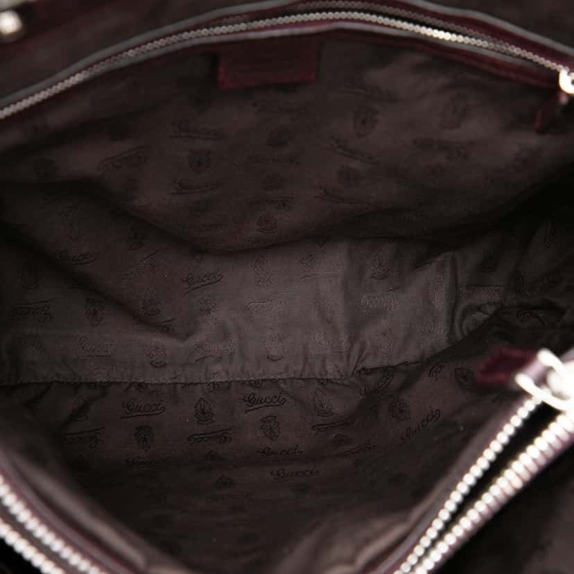 Gucci Large GG Canvas Bamboo Libeccio Tote Beige Very good condition - Model View