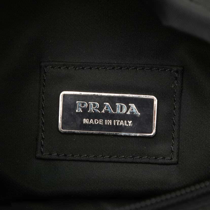 Prada Tessuto Belt Bag Black Very good condition - Box View