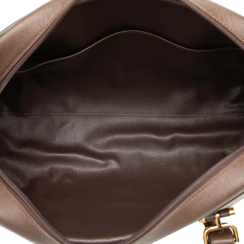 Burberry Vintage Check Canvas Handbag Brown Very good condition - Model View