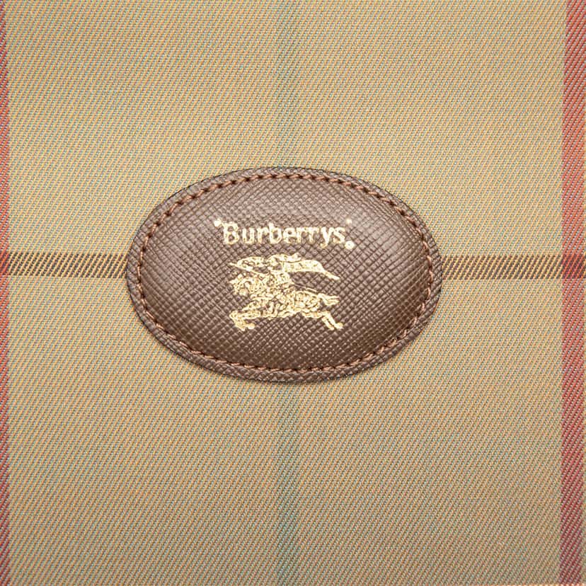 Burberry Vintage Check Canvas Handbag Brown Very good condition - Box View