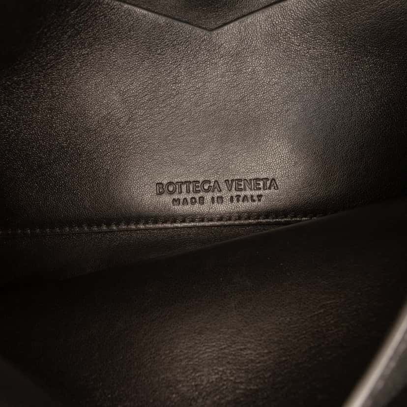 Bottega Veneta Medium Leather Mount Envelope Chain Bag Black Leather Very good condition - Box View