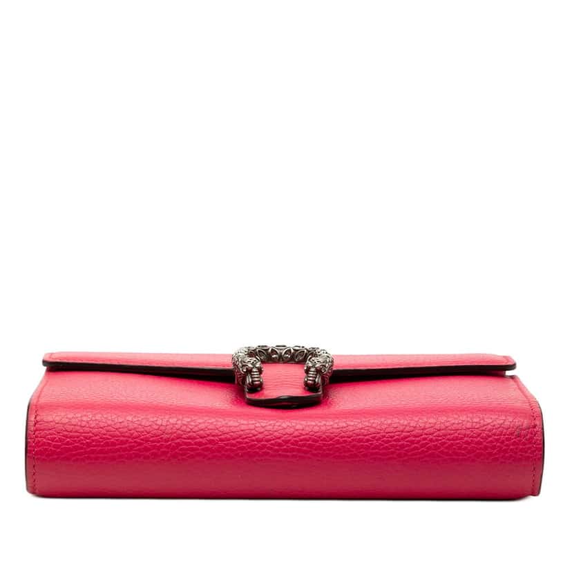 Gucci Calfskin Dionysus Wallet on Chain Pink Leather Very good condition - Inside View