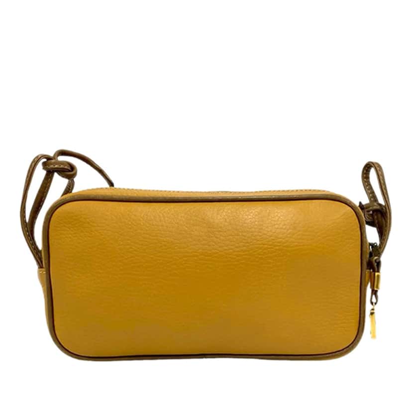 LOEWE Leather Anagram Crossbody Yellow Leather Very good condition - Back View