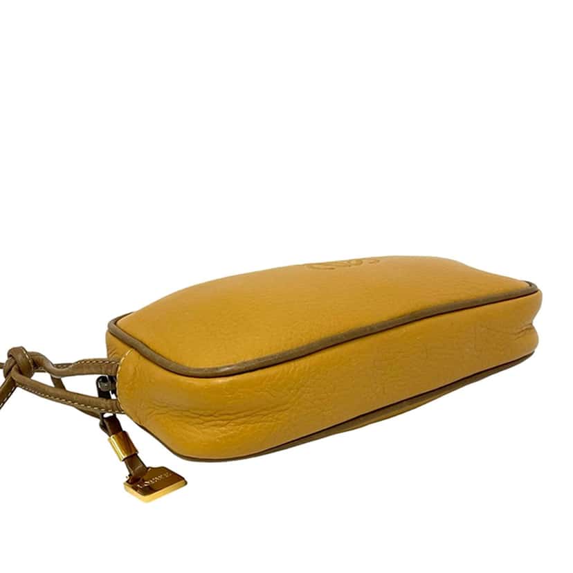 LOEWE Leather Anagram Crossbody Yellow Leather Very good condition - Inside View