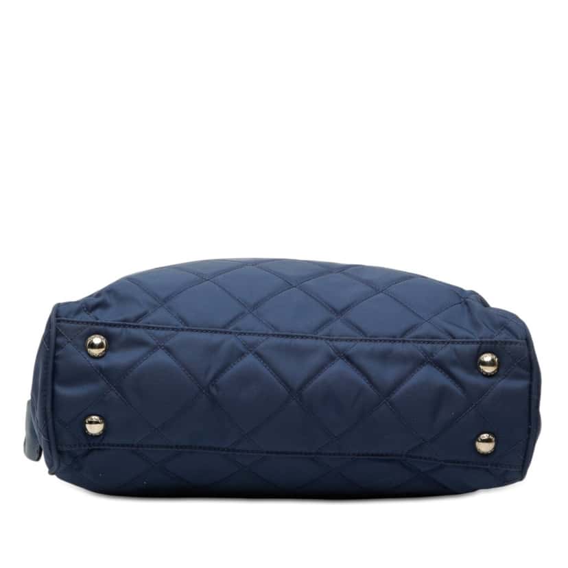 Prada Impuntu Tessuto Chain Shoulder Bag Blue Very good condition - Inside View