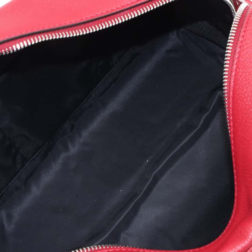 Fendi Leather Logo Travel Kit Pouch Red Leather Very good condition - Inside View