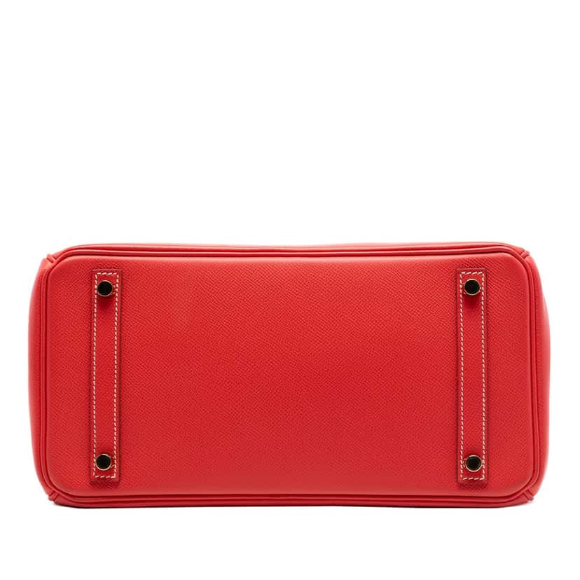 Hermès Epsom Candy Verso Birkin Retourne 30 Red Leather Very good condition - Inside View