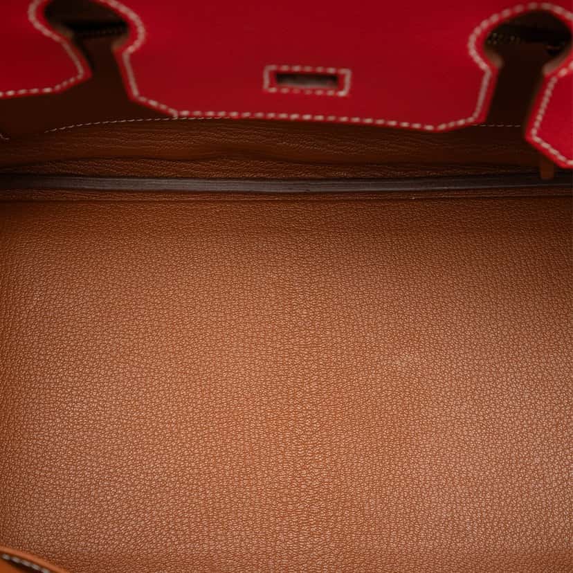 Hermès Epsom Candy Verso Birkin Retourne 30 Red Leather Very good condition - Model View