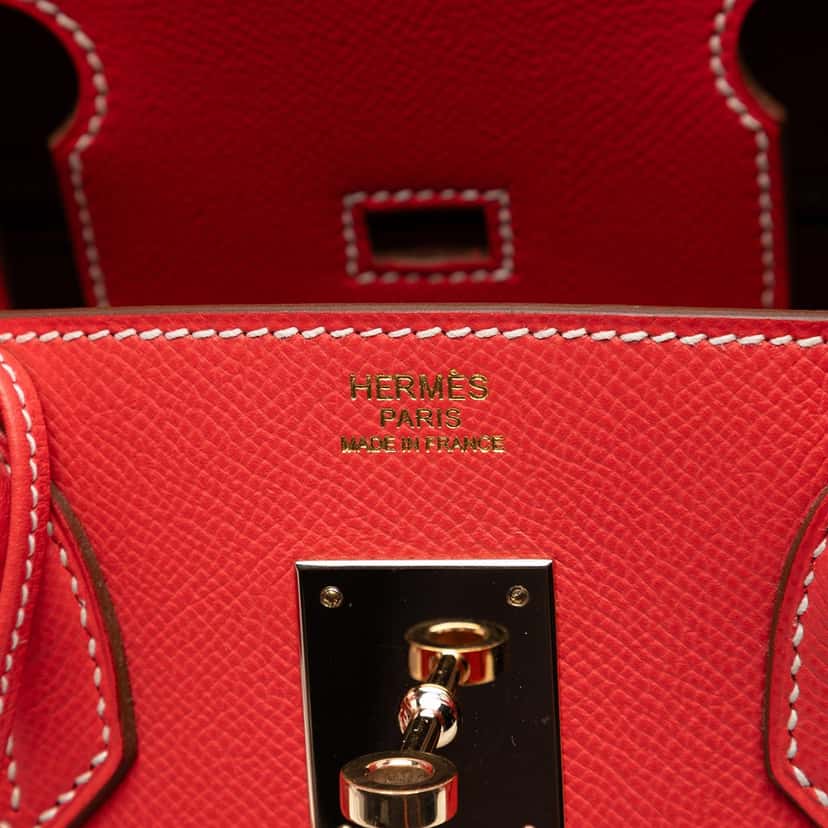 Hermès Epsom Candy Verso Birkin Retourne 30 Red Leather Very good condition - Box View