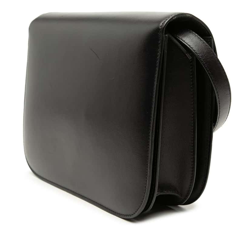 Celine Medium Calfskin Classic Box Black Leather Very good condition - Back View