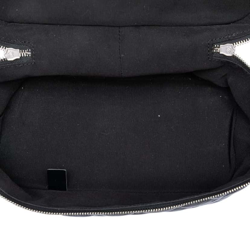 Chanel Quilted Lambskin and PVC Aquarium Shoulder Bag Black Leather Very good condition - Box View