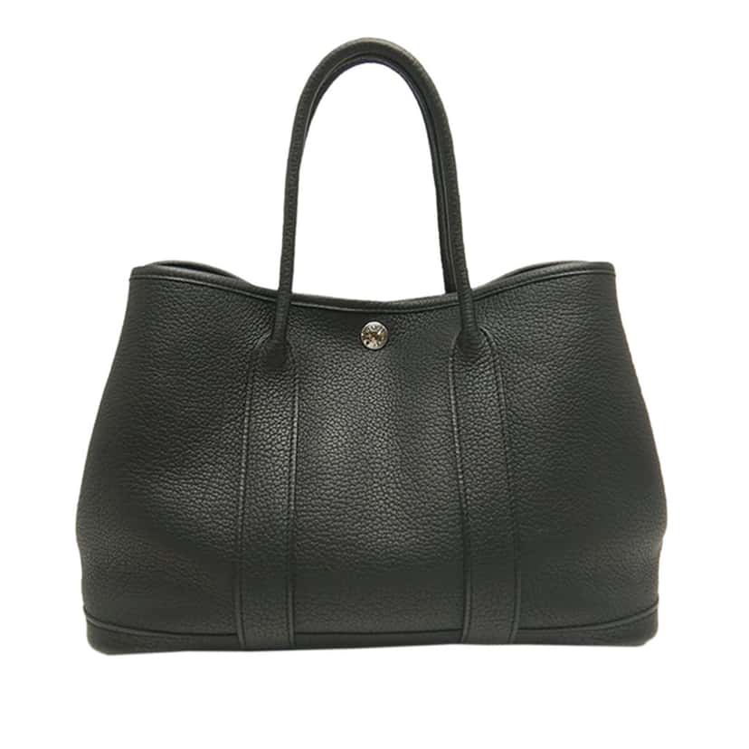 Hermès Negonda Garden Party 30 Black Leather Very good condition - Front View