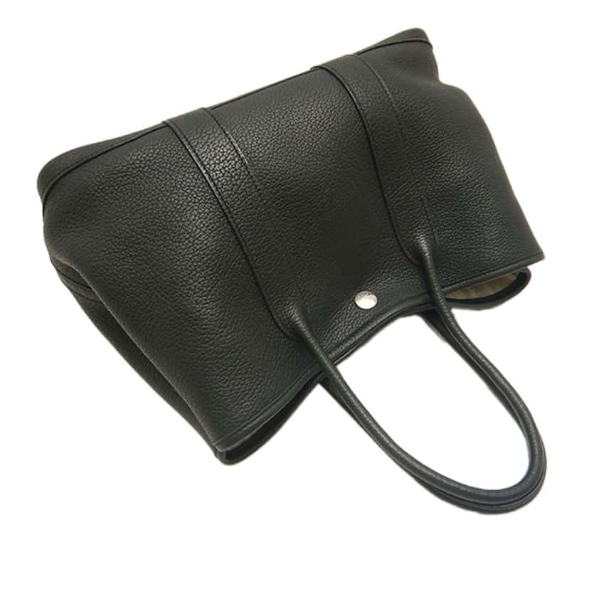 Hermès Negonda Garden Party 30 Black Leather Very good condition - Box View