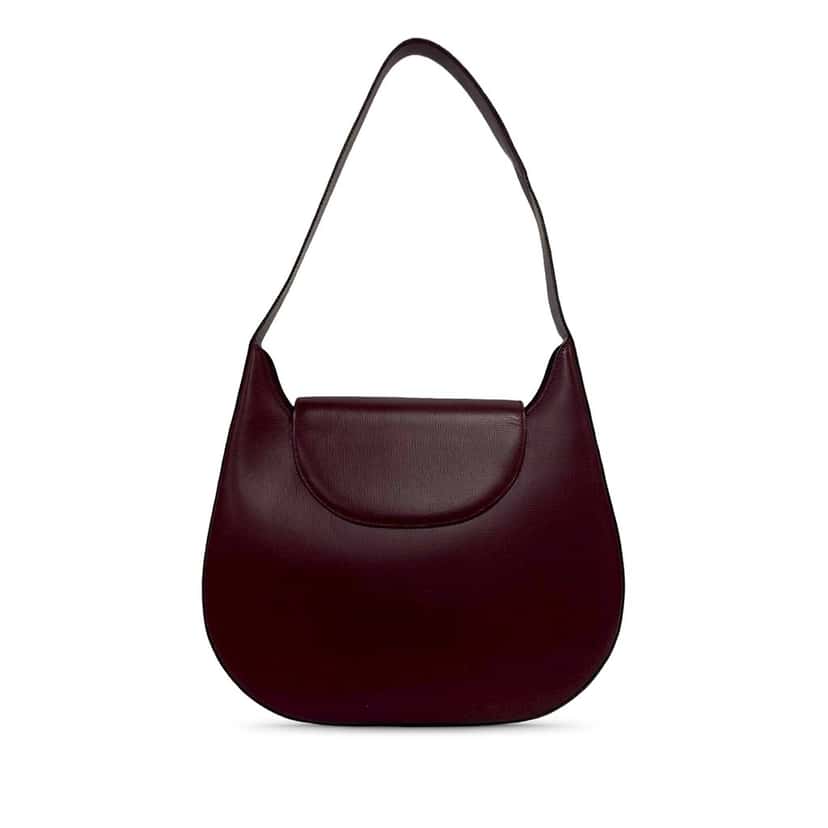 Cartier Leather Must de Cartier Shoulder Bag Red Leather Very good condition - Back View