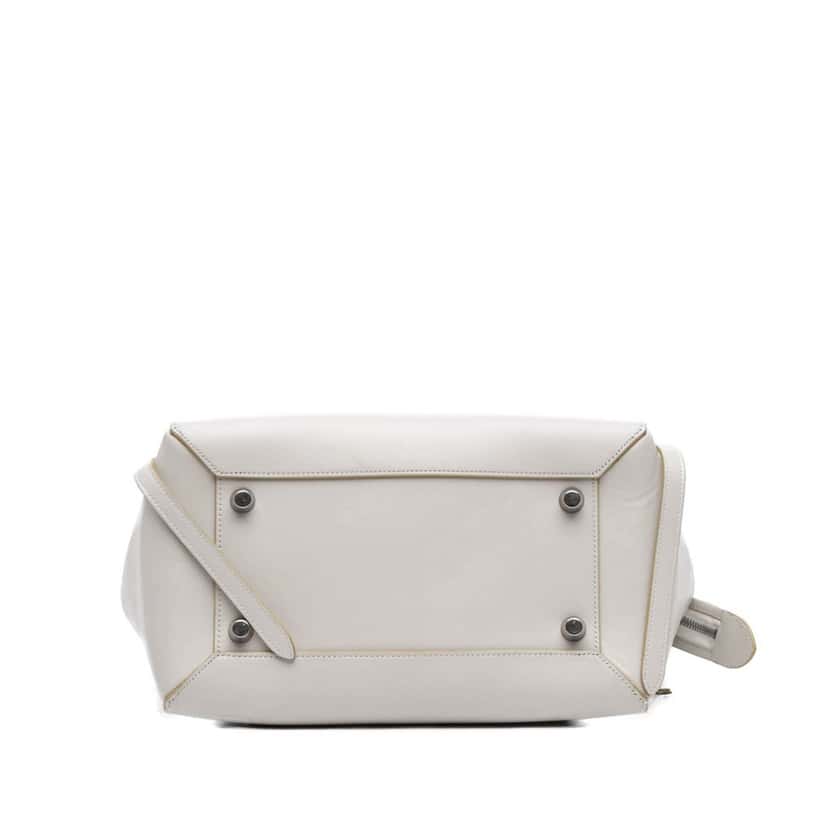 Celine Mini Smooth Calfskin Belt Bag White Leather Good condition - Inside View