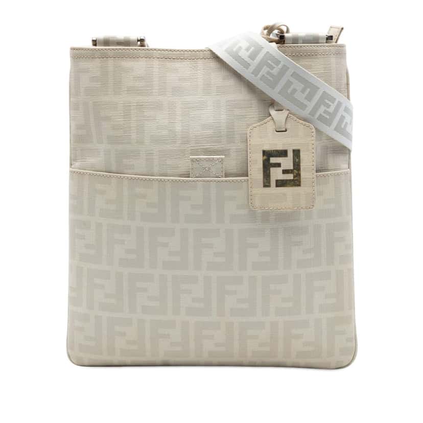 Fendi Zucca Spalmati Crossbody Beige Very good condition - Front View