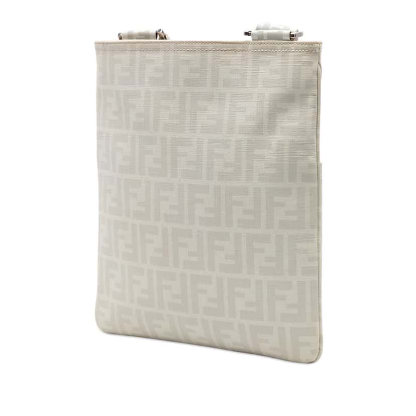 Fendi Zucca Spalmati Crossbody Beige Very good condition - Back View