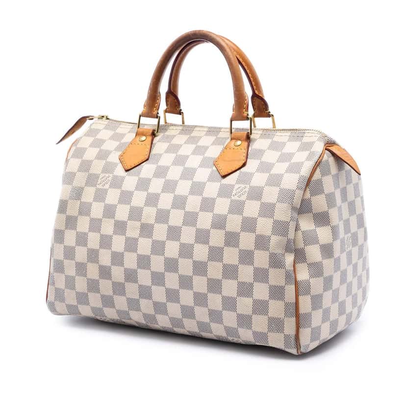 Louis Vuitton Damier Azur Speedy 30 White Never worn, with tag - Back View