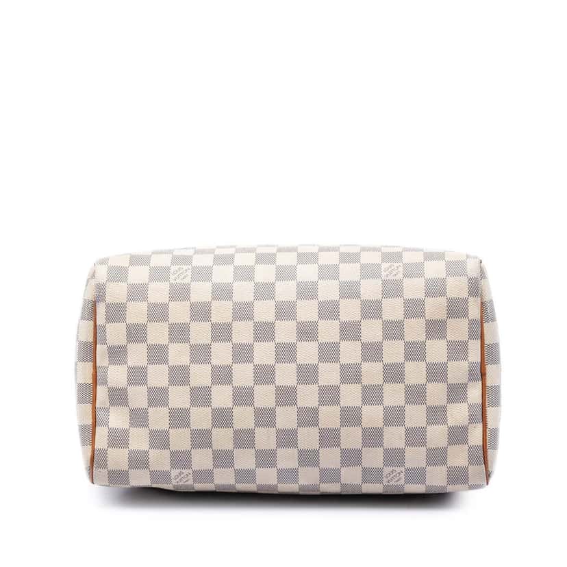 Louis Vuitton Damier Azur Speedy 30 White Never worn, with tag - Inside View
