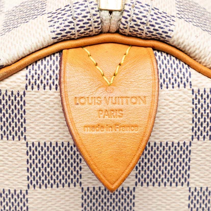 Louis Vuitton Damier Azur Speedy 30 White Never worn, with tag - Model View