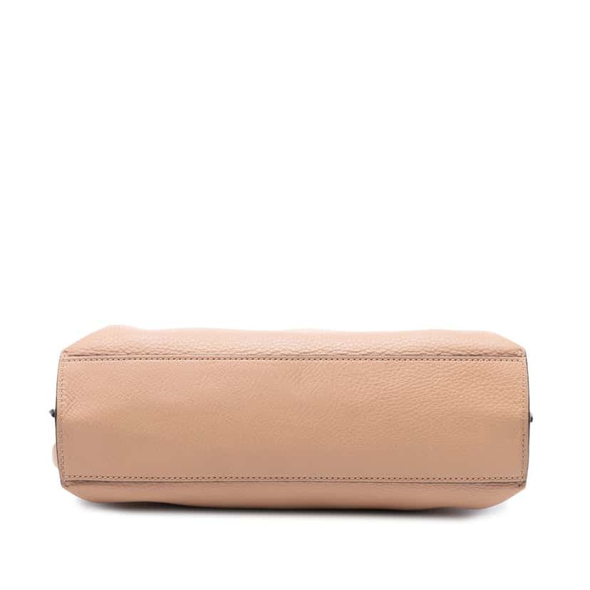 Gucci Small Leather Bamboo Daily Satchel Beige Leather Very good condition - Inside View