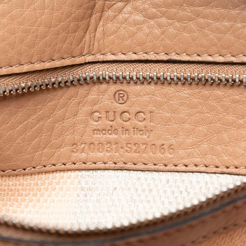 Gucci Small Leather Bamboo Daily Satchel Beige Leather Very good condition - Box View