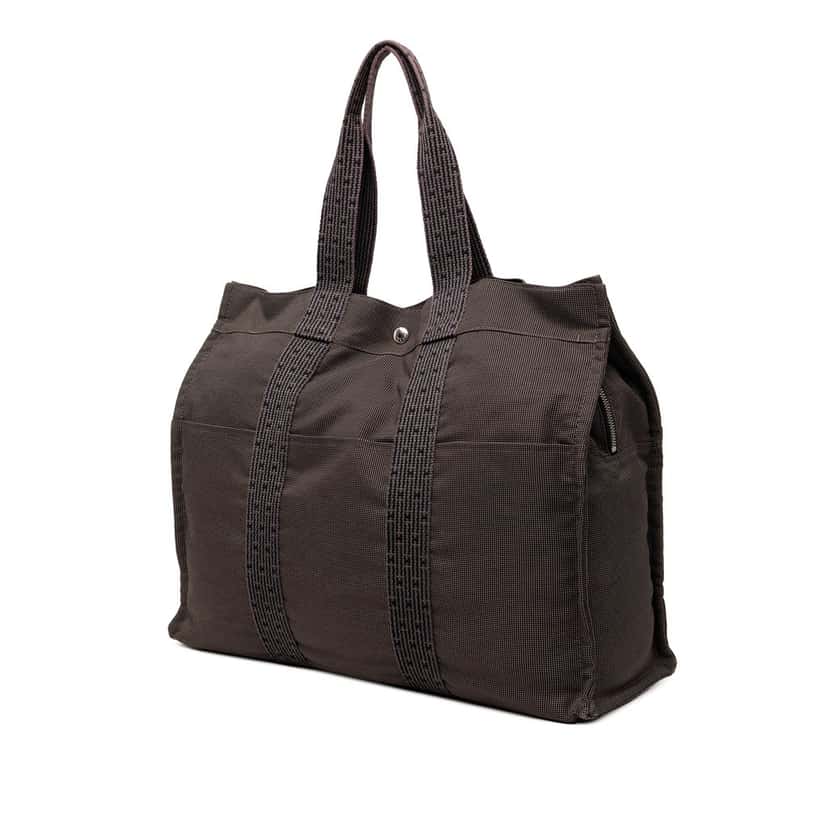 Hermès Canvas Herline GM Brown Very good condition - Back View