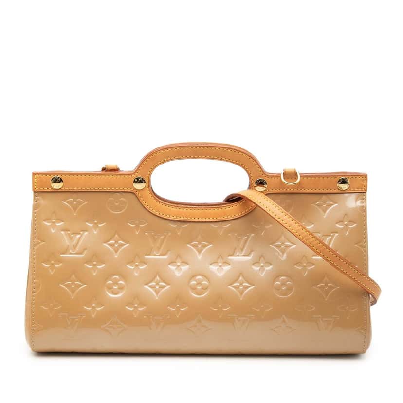 Louis Vuitton Monogram Vernis Roxbury Drive Beige Leather Very good condition - Front View