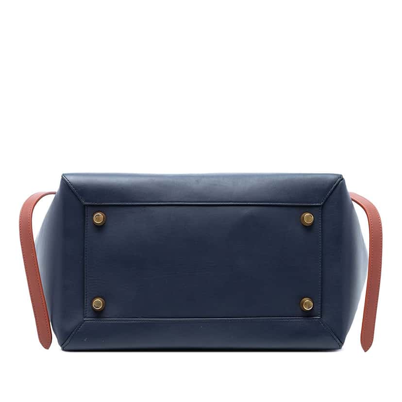 Celine Mini Bicolor Smooth Calfskin Belt Bag Blue Leather Very good condition - Inside View