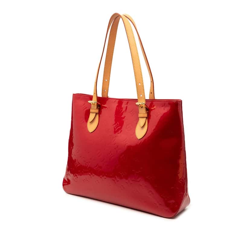 Louis Vuitton Monogram Vernis Brentwood Red Leather Very good condition - Back View