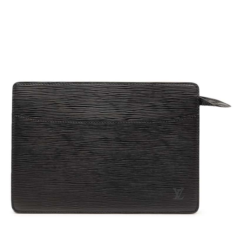 Louis Vuitton Epi Pochette Homme Black Leather Very good condition - Front View