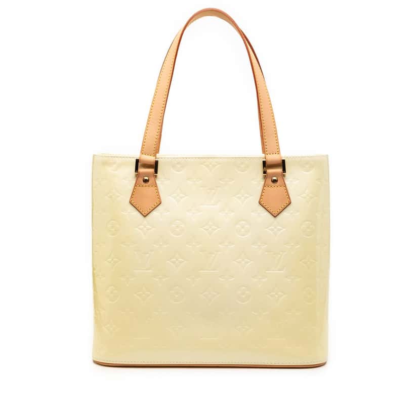 Louis Vuitton Monogram Vernis Houston White Leather Very good condition - Front View