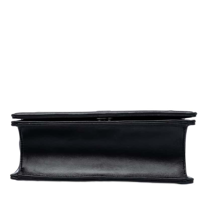 Dior Small Lambskin Diorama Flap Black Leather Very good condition - Inside View