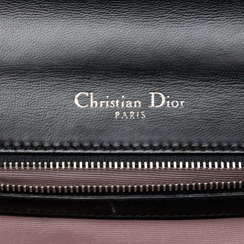 Dior Small Lambskin Diorama Flap Black Leather Very good condition - Box View